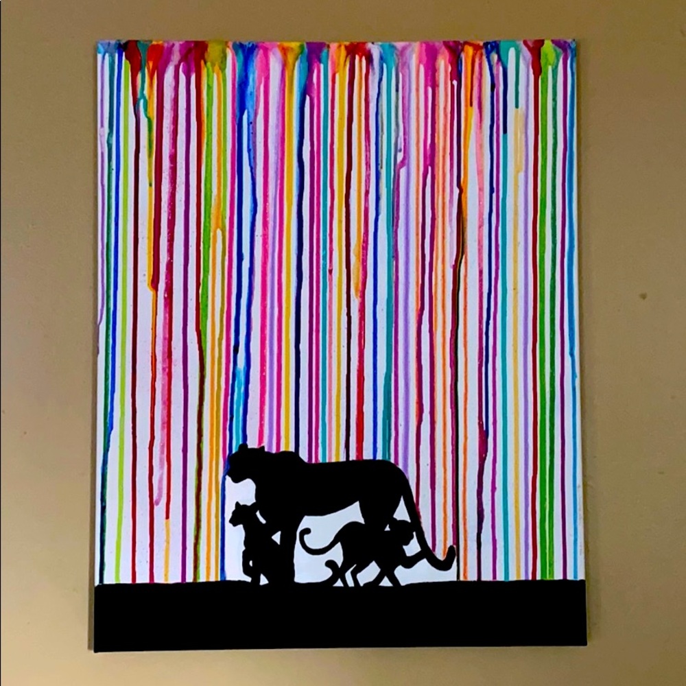 Acrylic painting inspired by Marc Allante